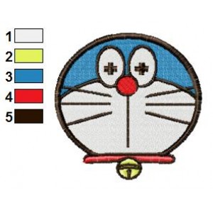 Face Doraemon 07 Embroidery Design